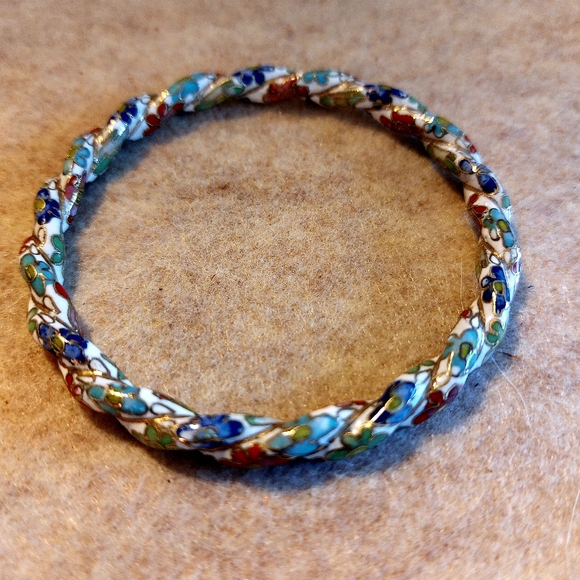 5 CLOISONNE BRACELETS - Picture 5 of 7